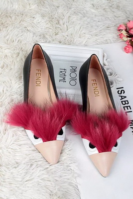 Fendi Shallow mouth flat shoes Women--001